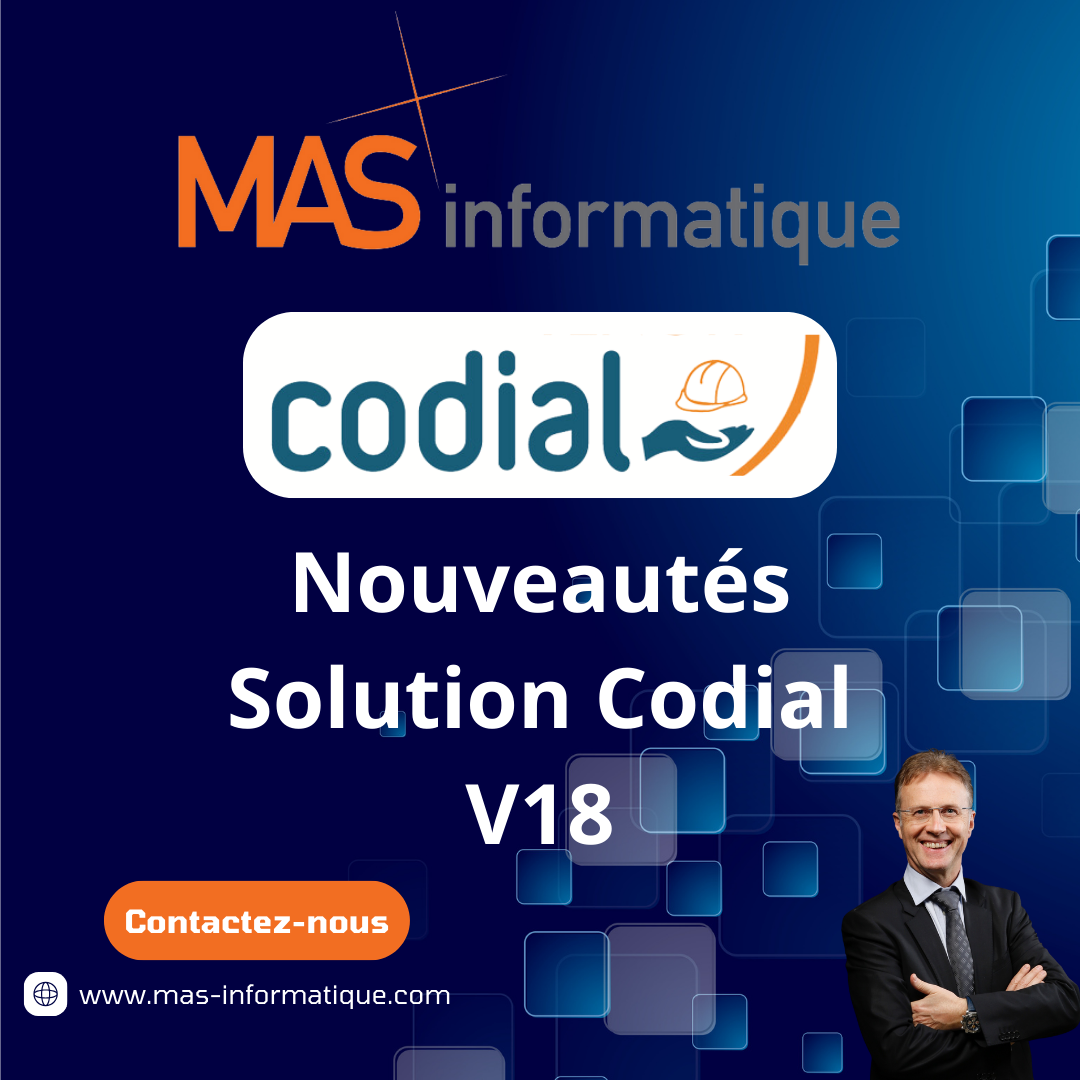 CODIAL – Nouveautés V18 pour début 2024